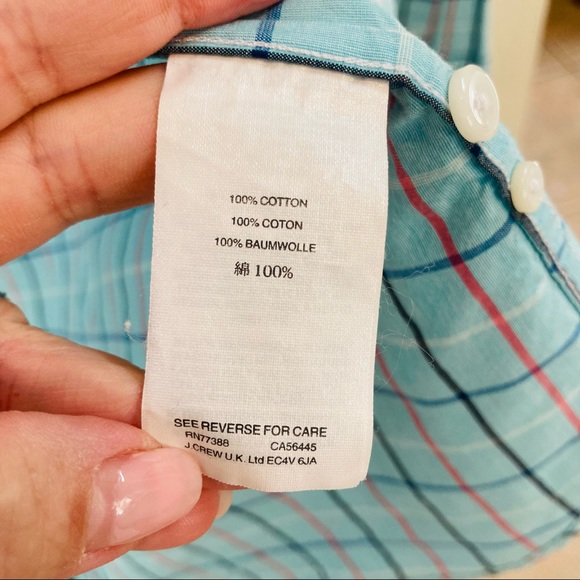 J. Crew aqua button down - Picture 8 of 10